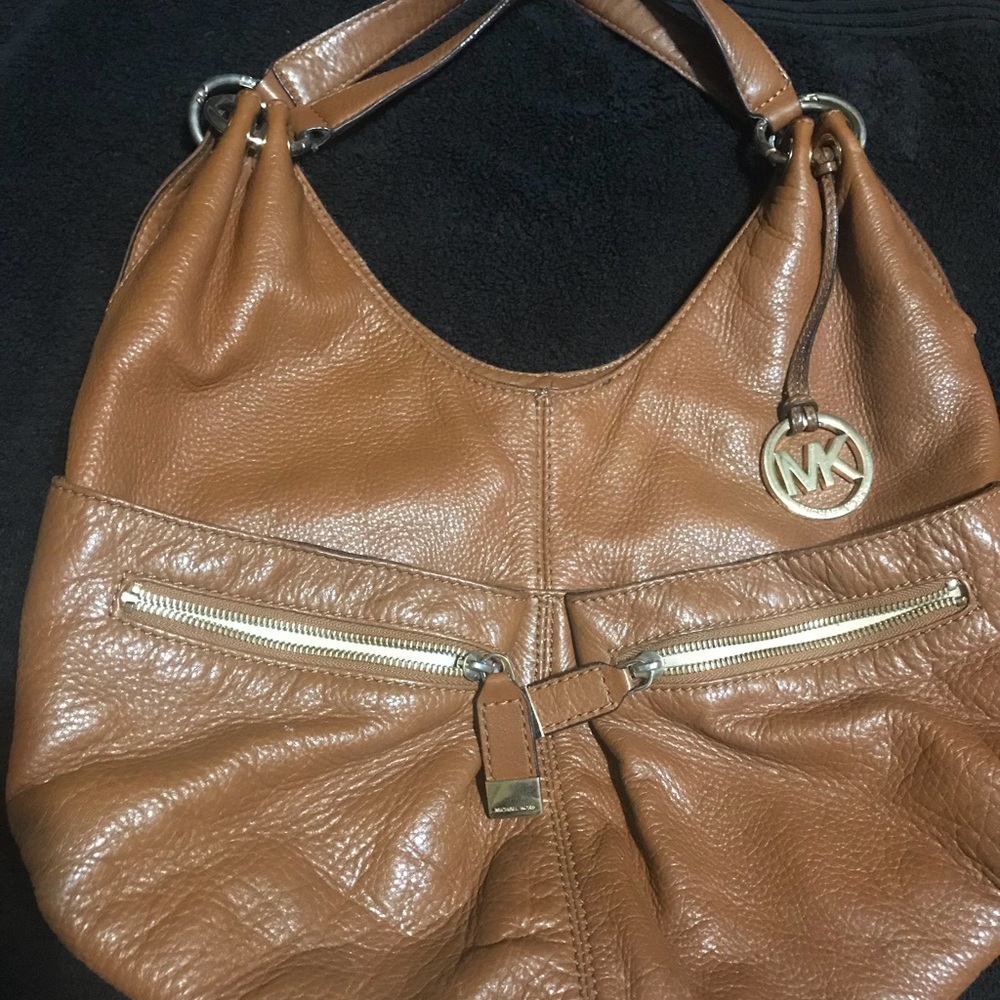 Michael Kors brown hobo.
